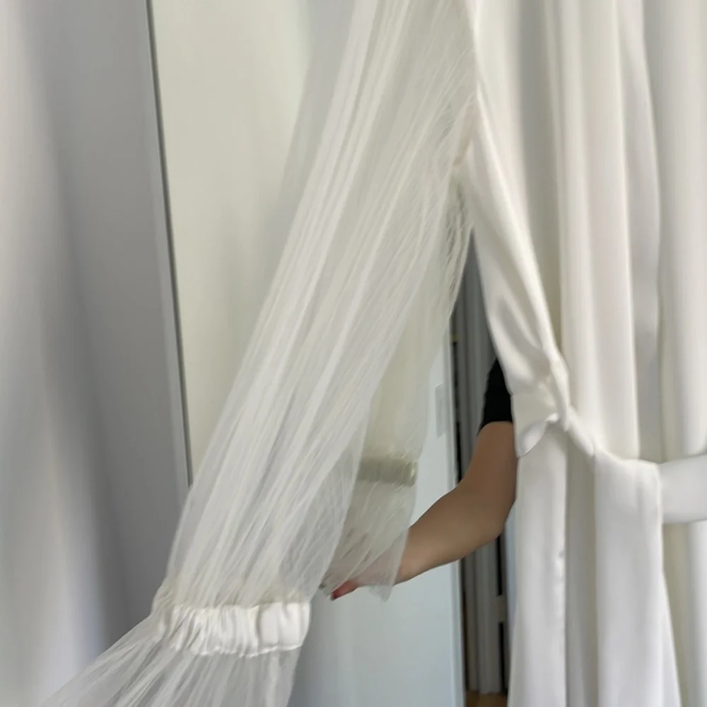 White Bridal Robe - Picture 2 of 6